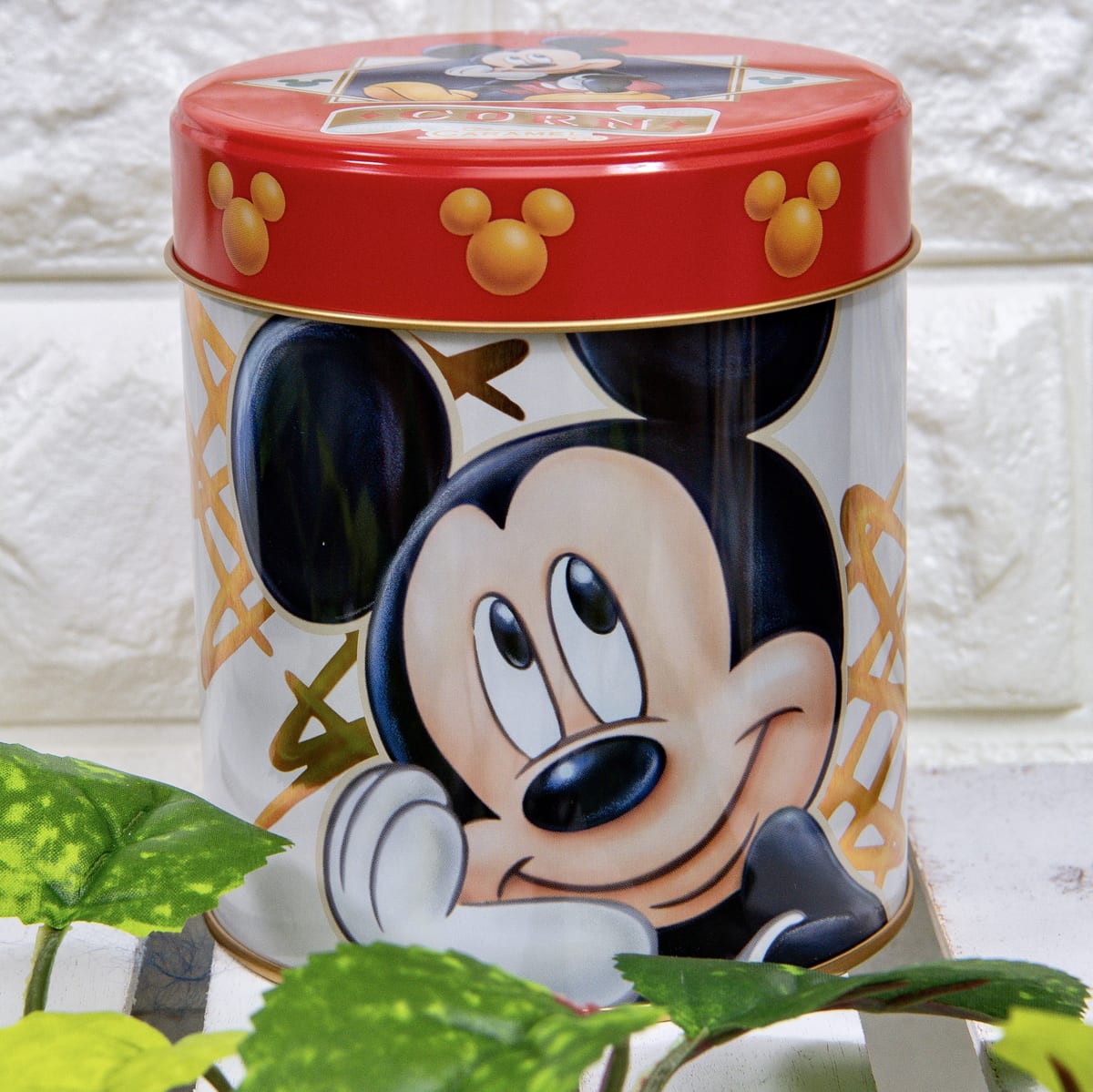 ミッキーマウス/コーン キャラメル味　数量限定スペシャル缶
