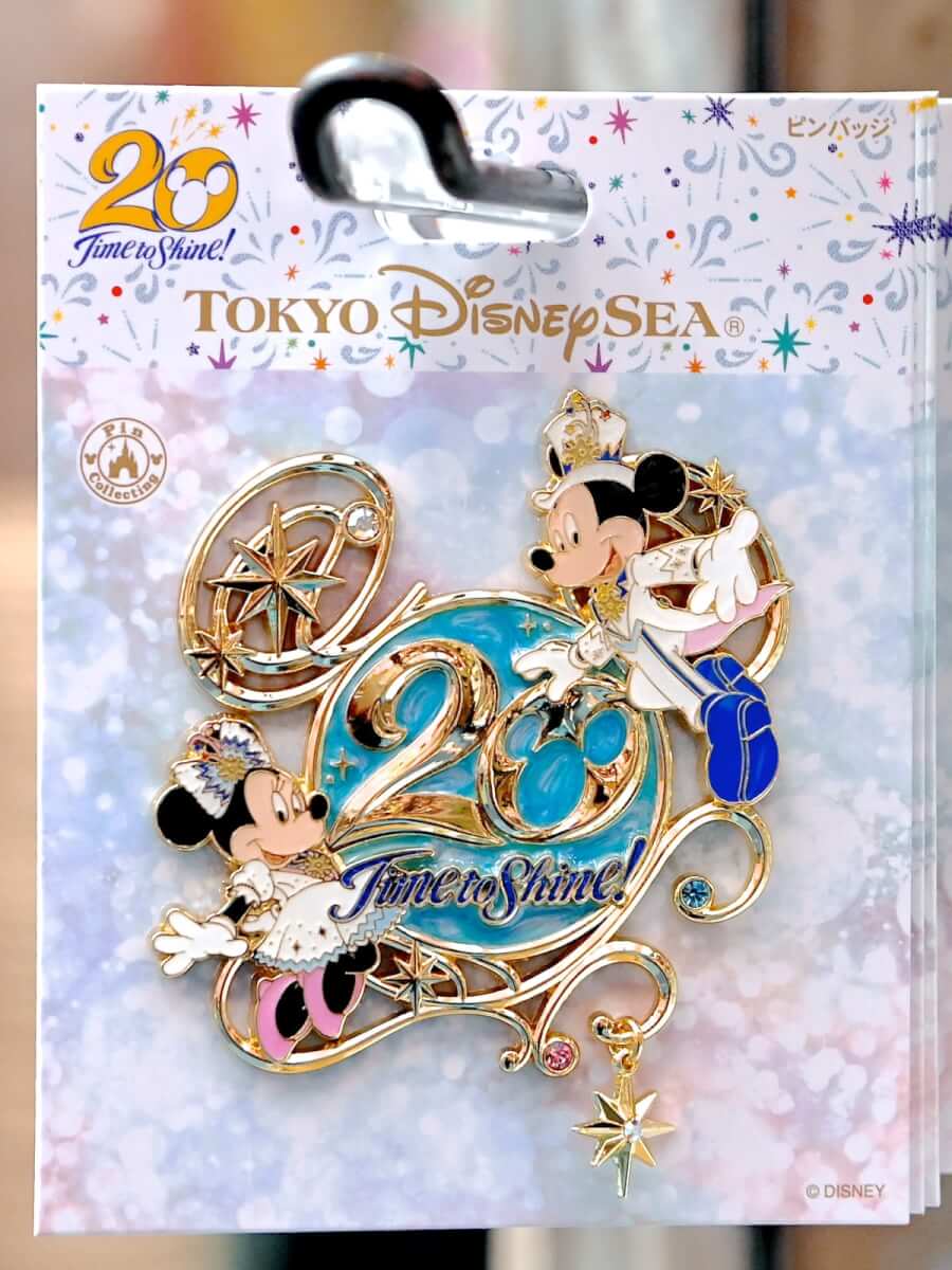 東京ディズニーシー 20周年 タイムトゥシャイン ピンバッジ セット 