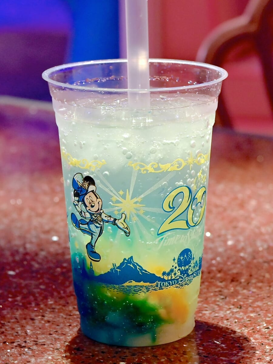 “東京ディズニーシー20周年：タイム・トゥ・シャイン！”スパークリングドリンク（レモン＆ジンジャー）　ミッキー