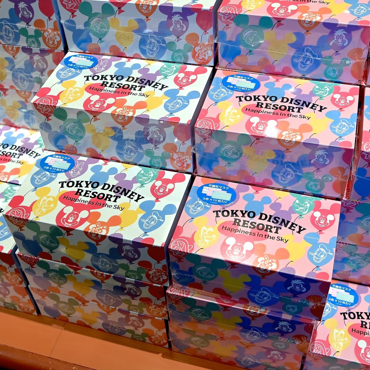 東京ディズニーランド「ミッキーバルーン」不織布マスク