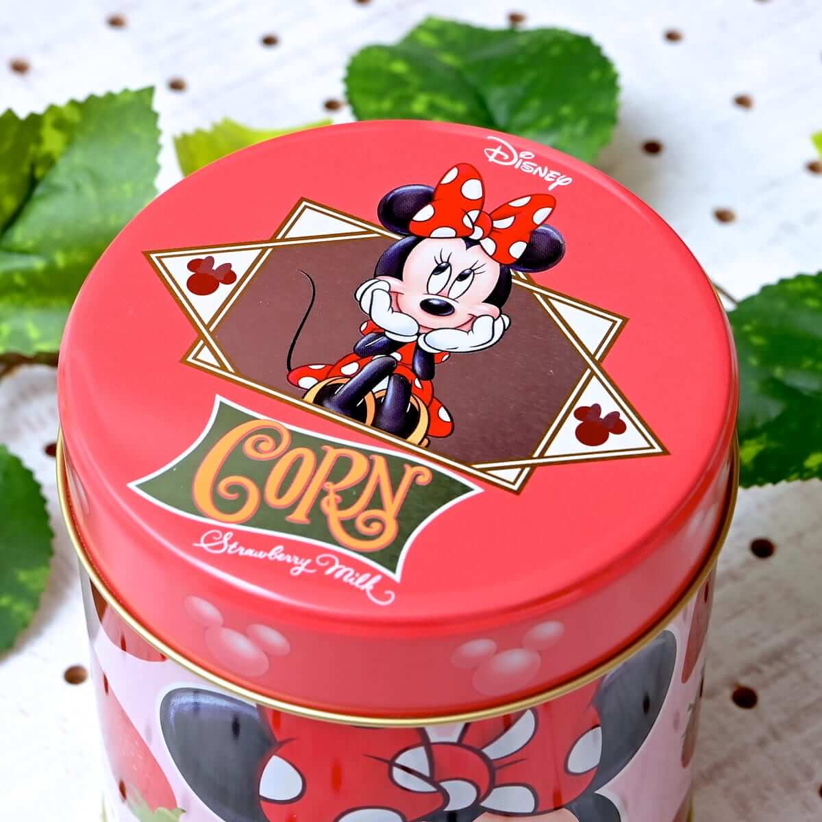 Disney SWEETS COLLECTION by 東京ばな奈『ミニーマウス/コーン いちごミルク味』缶　上