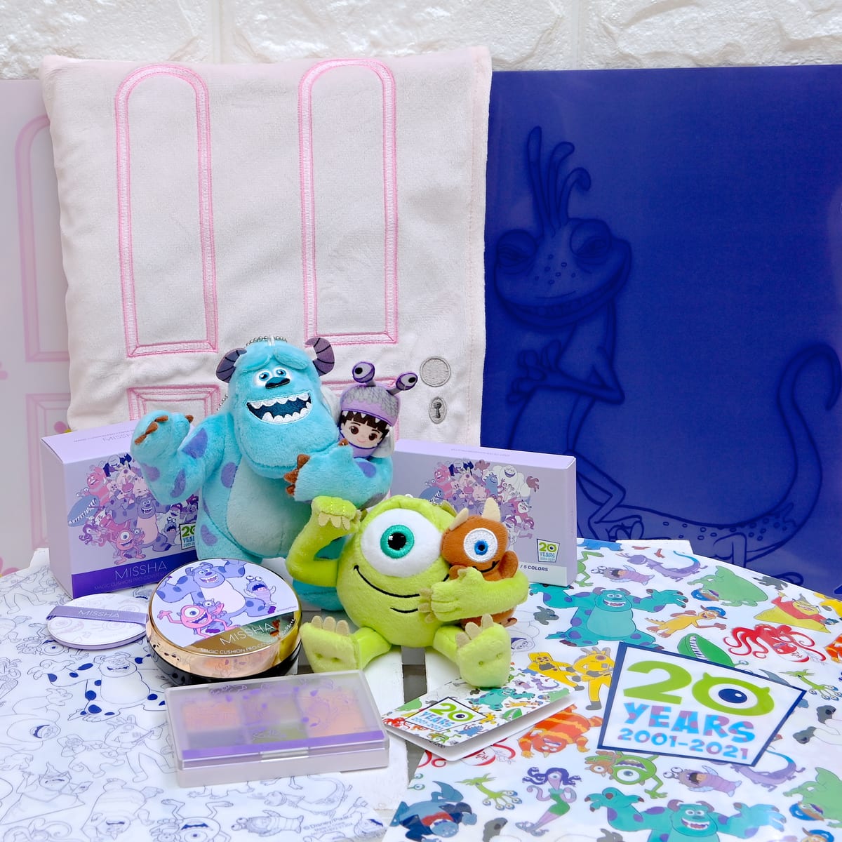 Missha モンスターズ インク アイシャドウ チーク イージーフィルターシャドウパレット Monsters Inc thカラー