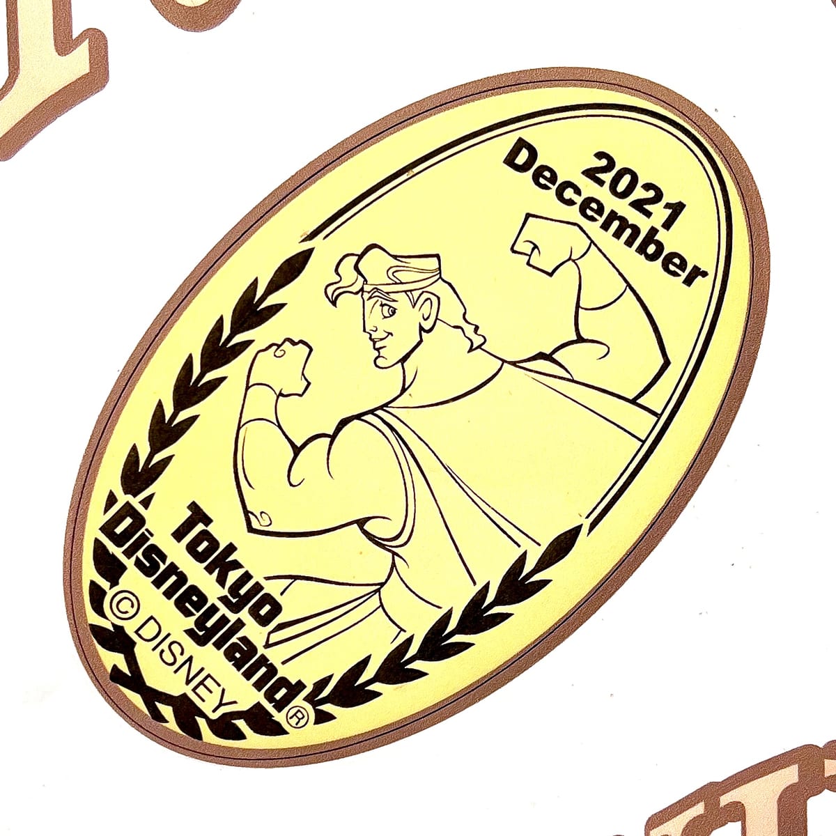 東京ディズニーランド　ペニーアーケード　2021年12月スーベニアメダル