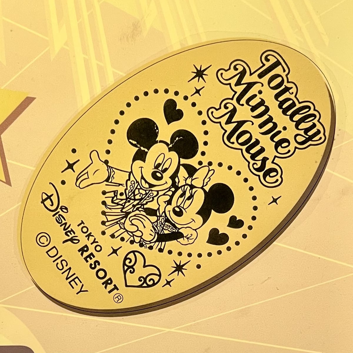 ハートドットがかわいい 東京ディズニーリゾート トータリー ミニーマウス スーベニアメダル