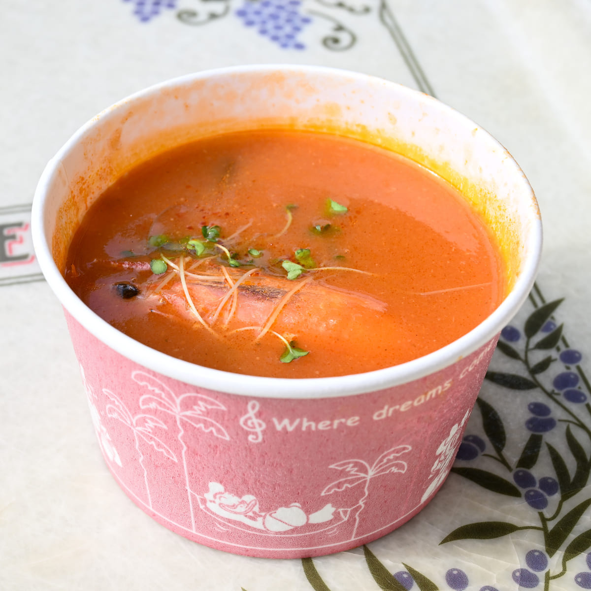 海老とムール貝のトマトスープ