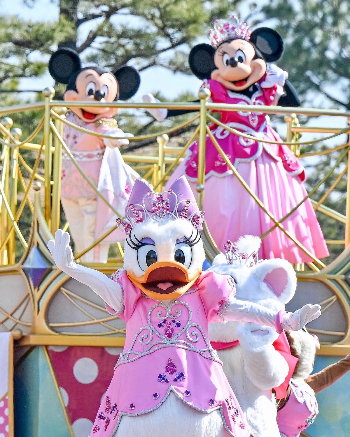 東京ディズニーランド「ミニー＆フレンズのグリーティングパレード：トータリー・ミニーマウス」　デイジー・ミニー・ミッキー