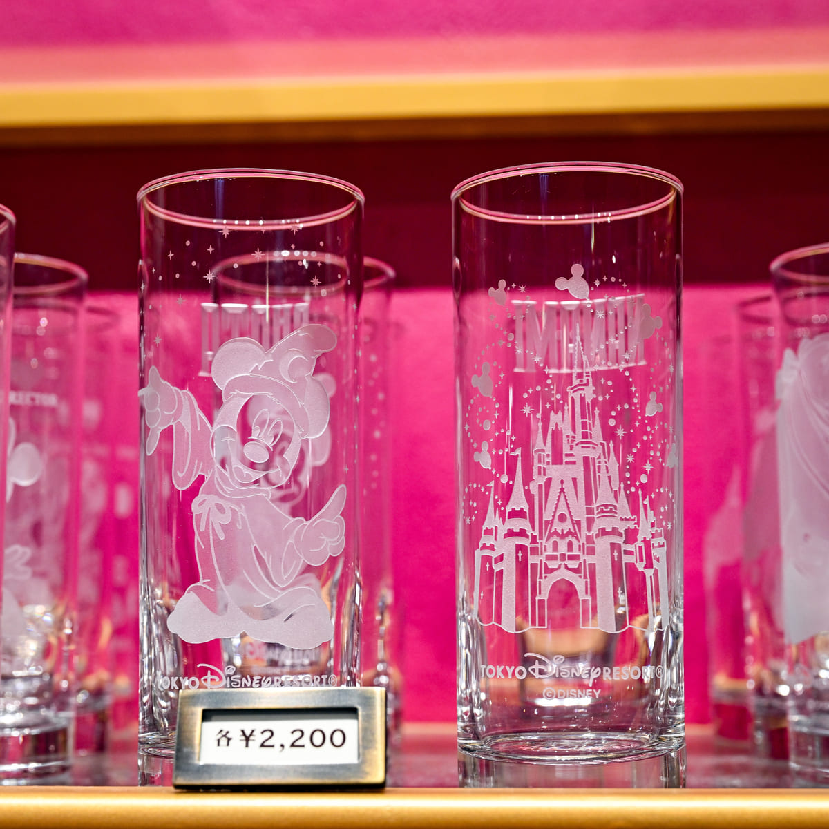 シンデレラ城 ミッキーバルーンデザイン 東京ディズニーランド ガラスグッズ グラス