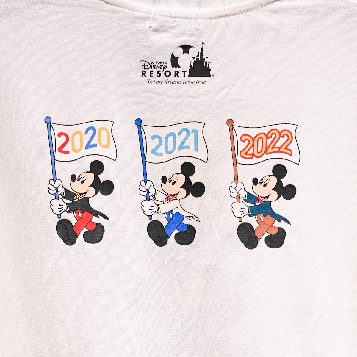 2022デザイン！東京ディズニーランド「ミッキーマウス」Tシャツ -