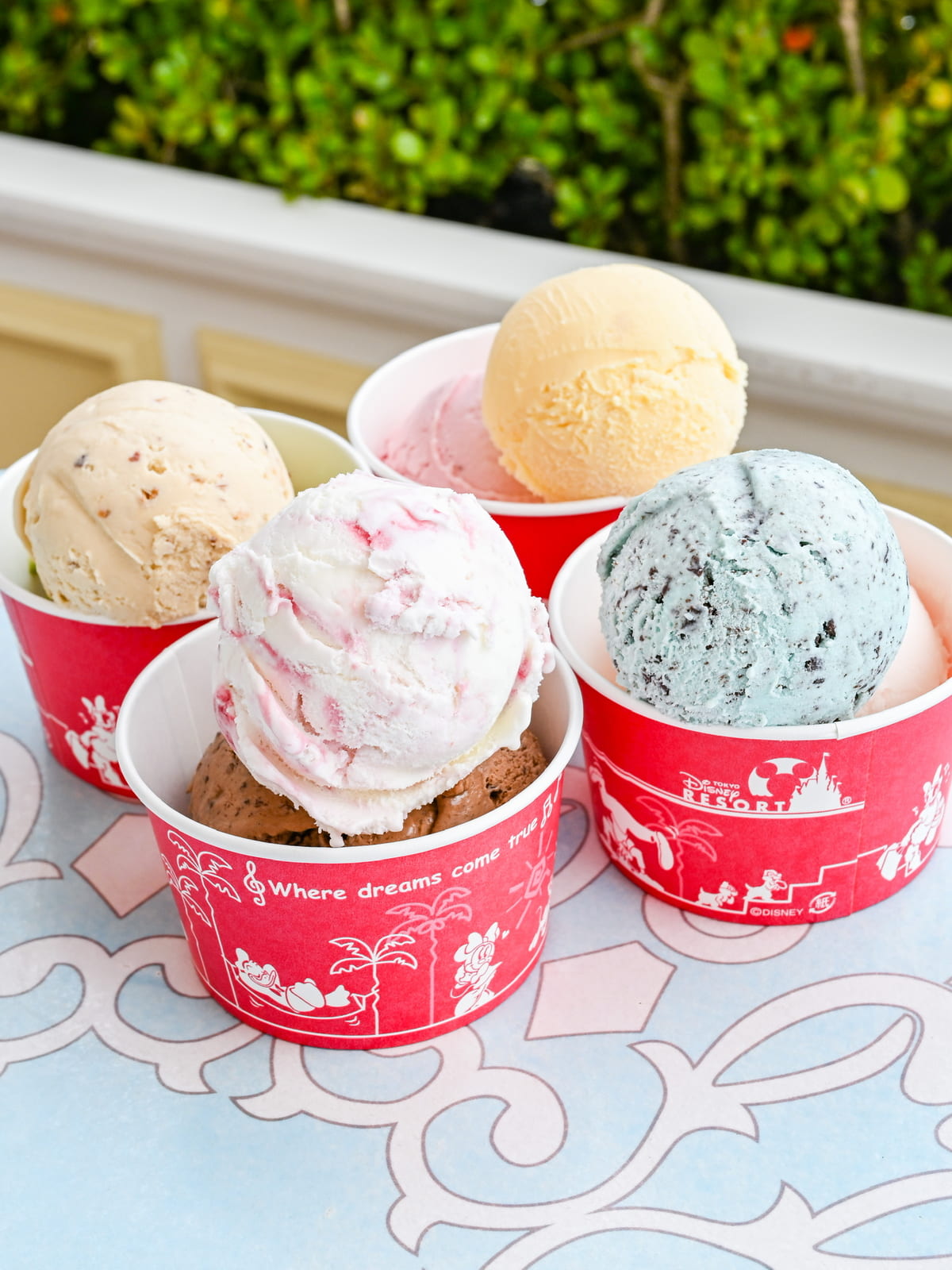 東京ディズニーランド　アイスクリームコーンのアイスクリーム全種