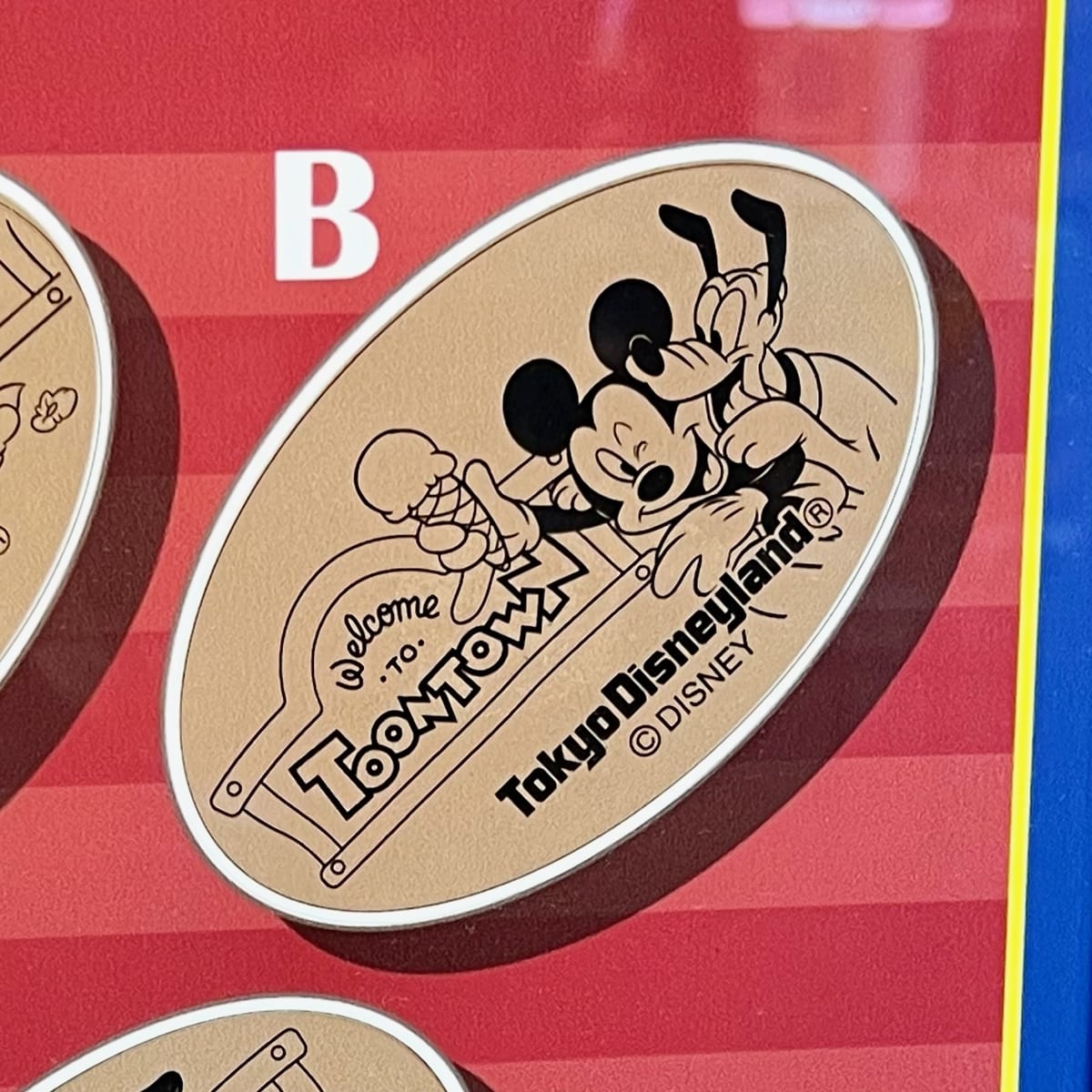ミッキーマウス＆プルートスーベニアメダル
