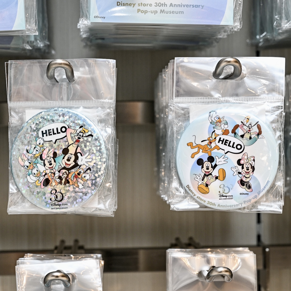 「Disney store 30th Anniversary Pop-up Museum」限定アイテム缶バッチ