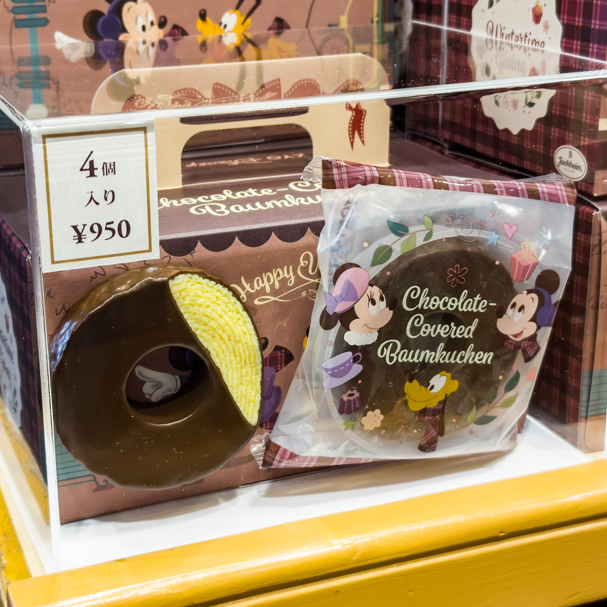 東京ディズニーランド「ミッキー&フレンズ」チョコレートカバード・バウムクーヘン　個包装