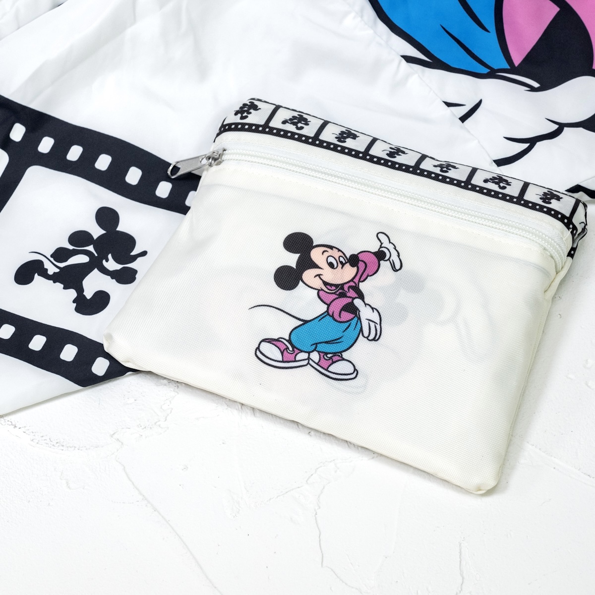 ミッキー トートバッグ 折りたたみ式 Disney Store Japan 30th Running　収納