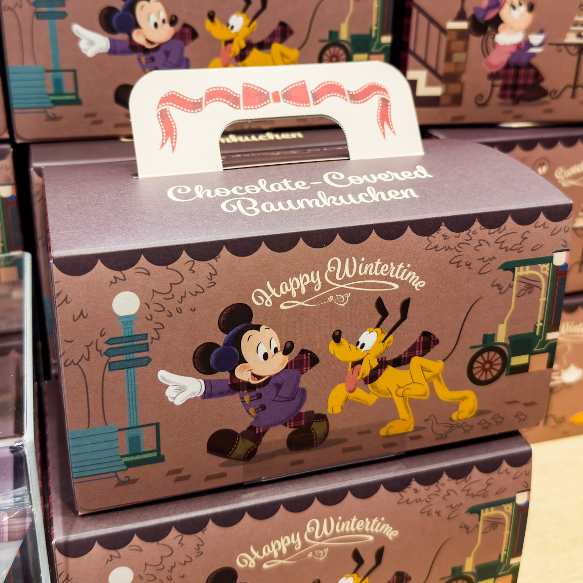 東京ディズニーランド「ミッキー&フレンズ」チョコレートカバード・バウムクーヘン　ミッキーとプルート