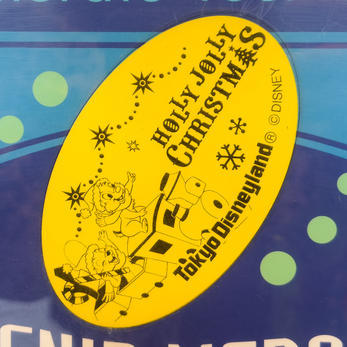 東京ディズニーランド「トゥモローランド・テラス」横"ディズニー・クリスマス2022"スーベニアメダル　チップ＆デール