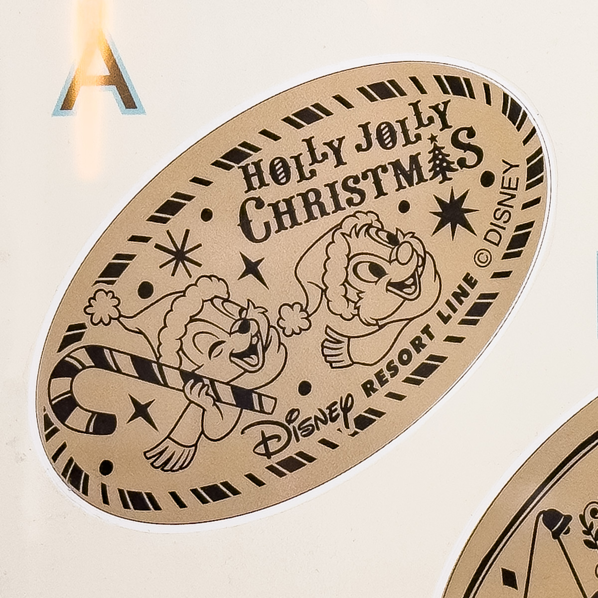 ベイサイド・ステーション　ディズニー・クリスマススーベニアメダル　チップ&デール