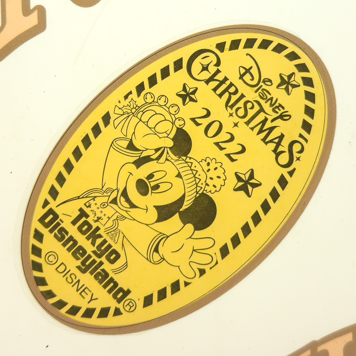 東京ディズニーランド「ペニーアーケード」"ディズニー・クリスマス2022"スーベニアメダルミッキーマウス