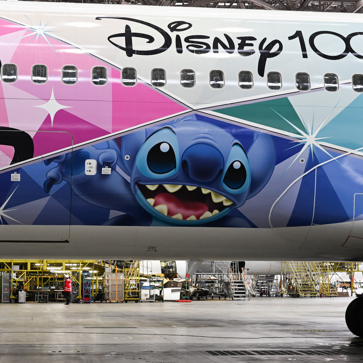 同梱不可】 JAL 日本航空 特別塗装機 DREAM EXPRESS Disney100 搭乗証明ステッカー シール スティッチ ディズニー  ドリームエクスプレス