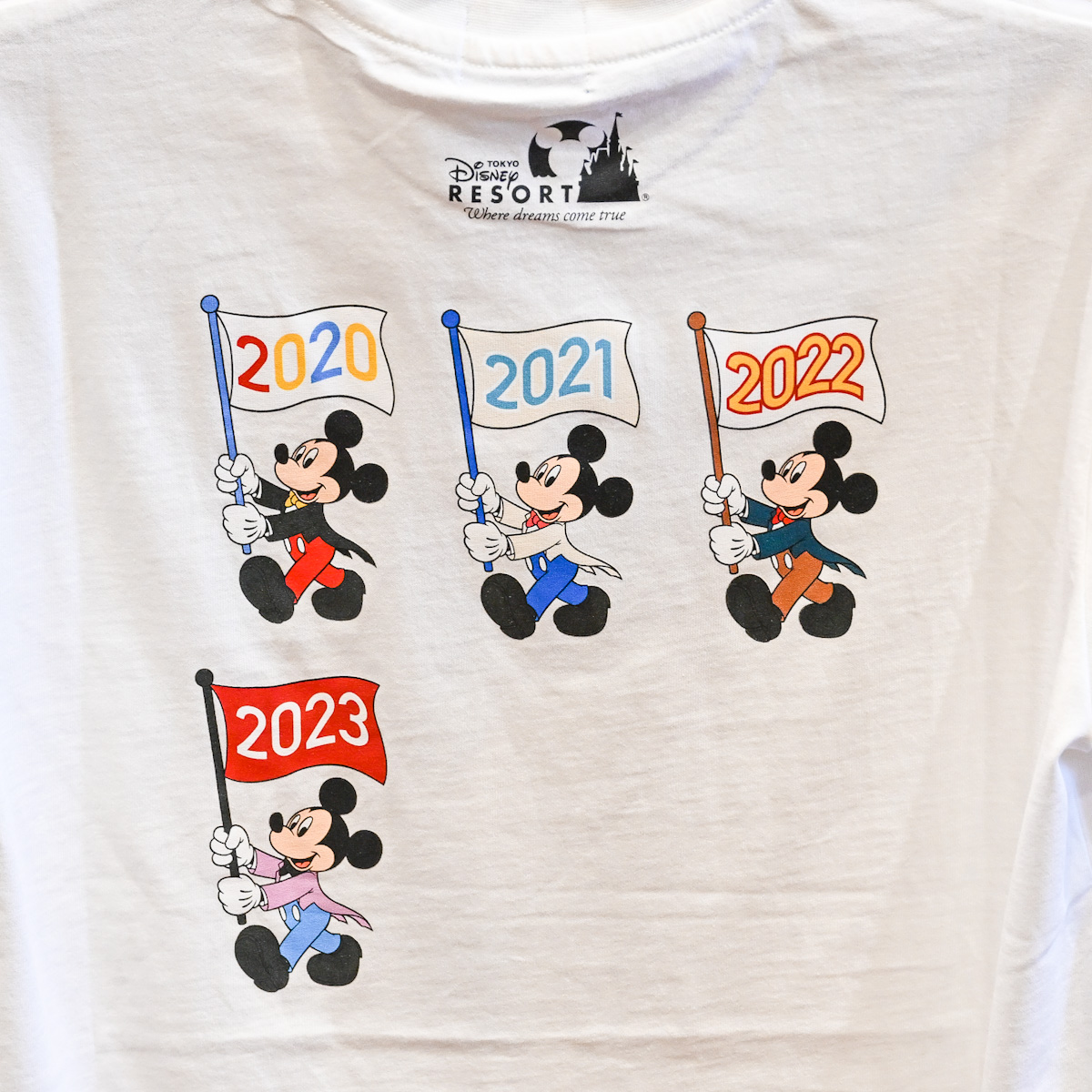東京ディズニーランド「ミッキーマウス」2023Tシャツ　デザイン
