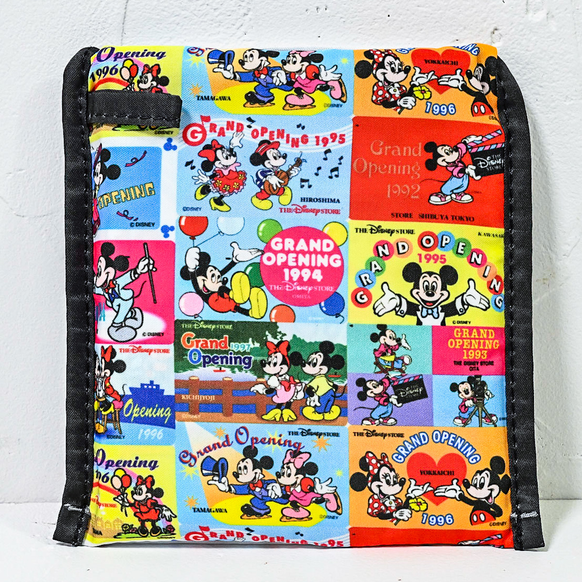 ミッキー＆ミニー ショッピングバッグ・エコバッグ Disney Store Japan 30th Anniversary Historical Card　バックデザイン
