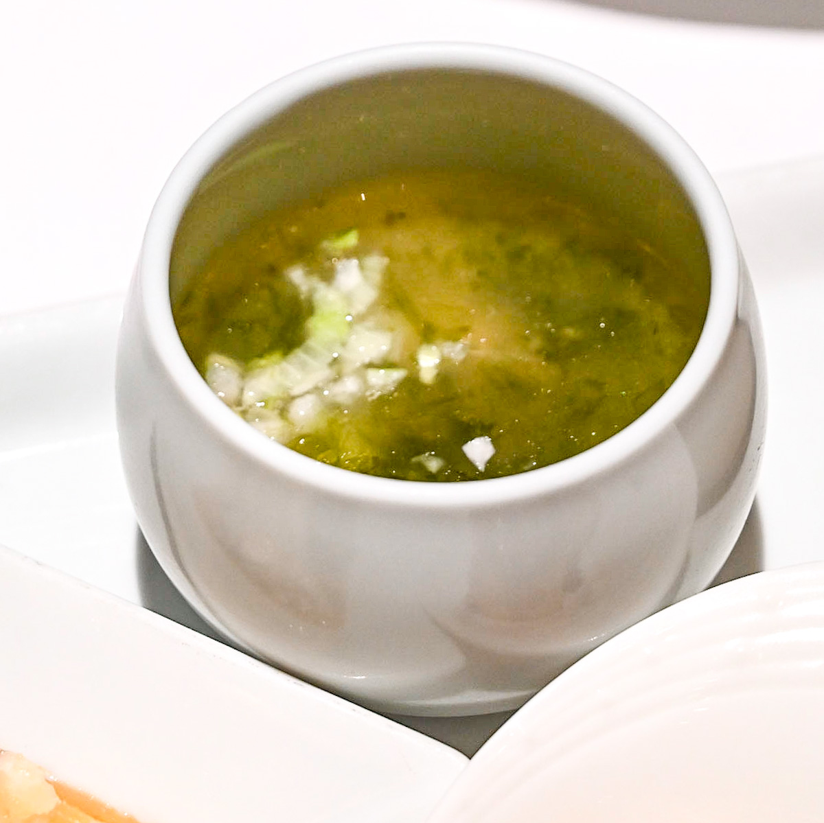 浅蜊とアオサのスープ