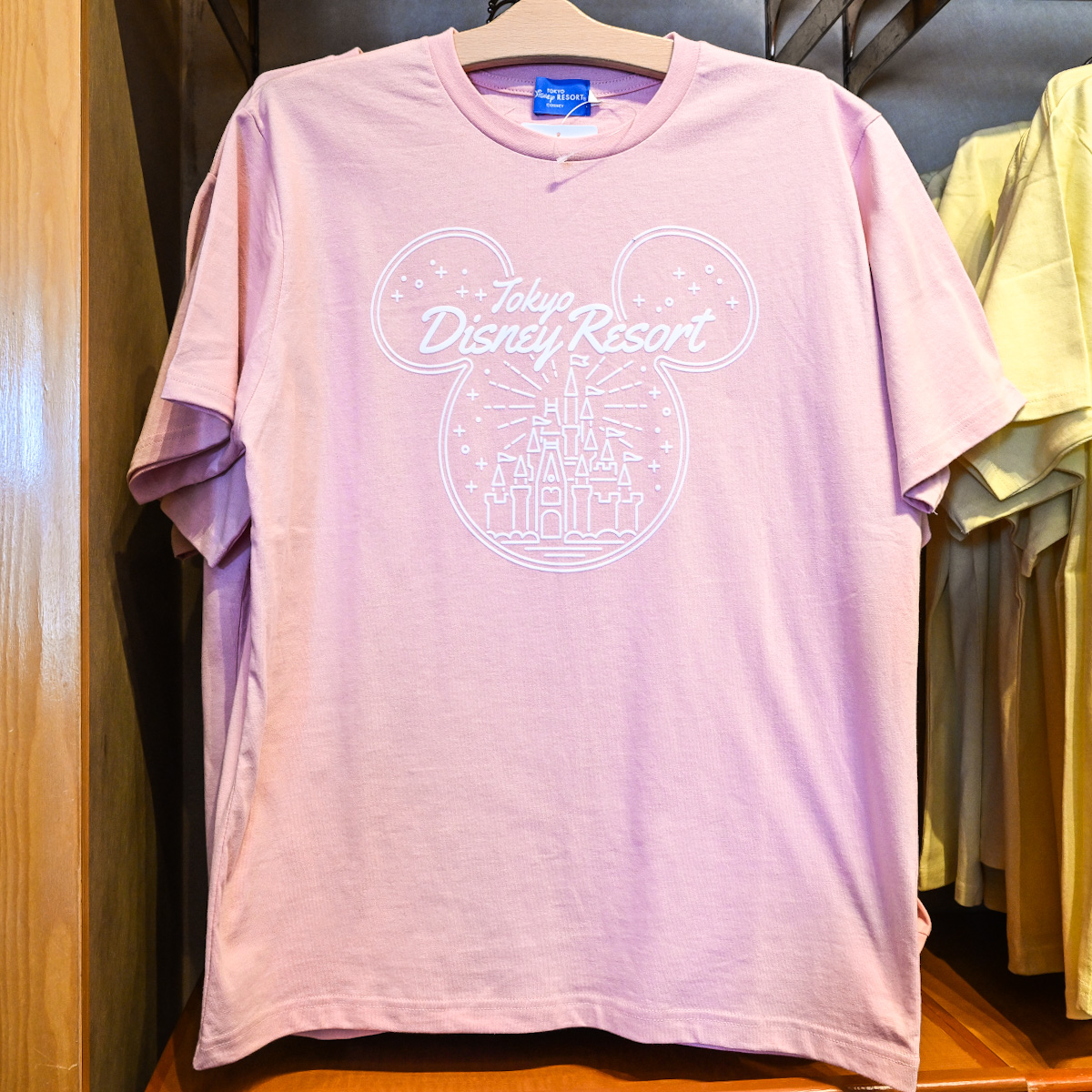 東京ディズニーランド「ミッキーマーク」Tシャツ　ピンク