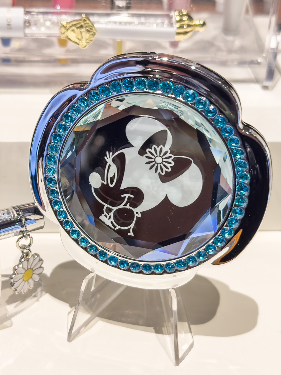 東京ディズニーリゾート「Disney Blue Ever After」ガラスグッズ　コンパクトミラー