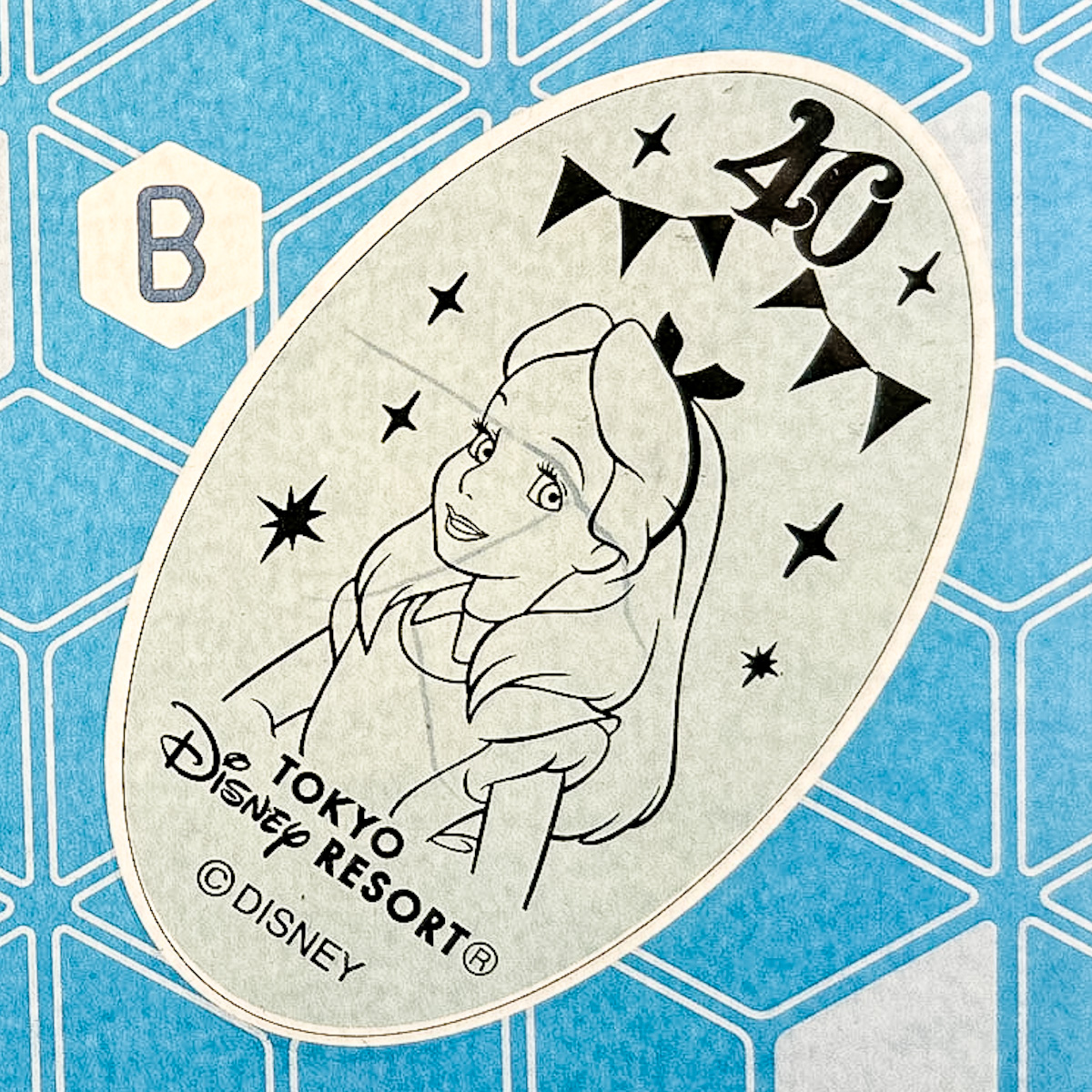 東京ディズニーリゾート40周年”ドリームゴーラウンド”スーベニアメダル　 『ふしぎの国のアリス』アリス