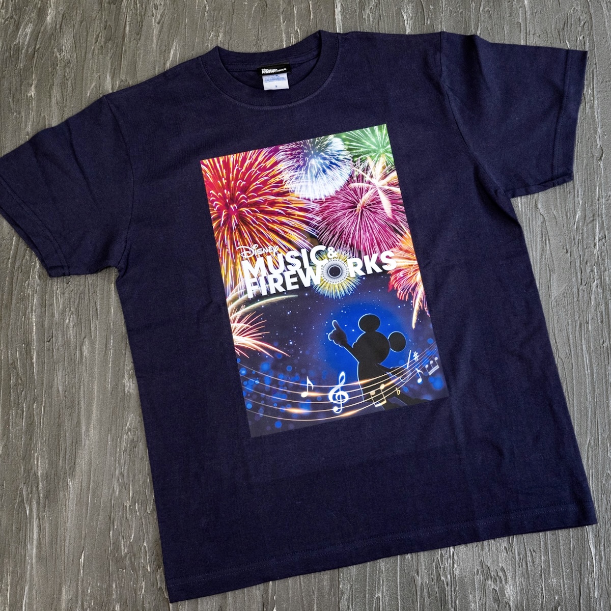 「Disney Music & Fireworks」オリジナルグッズ　Tシャツ（ブルー）