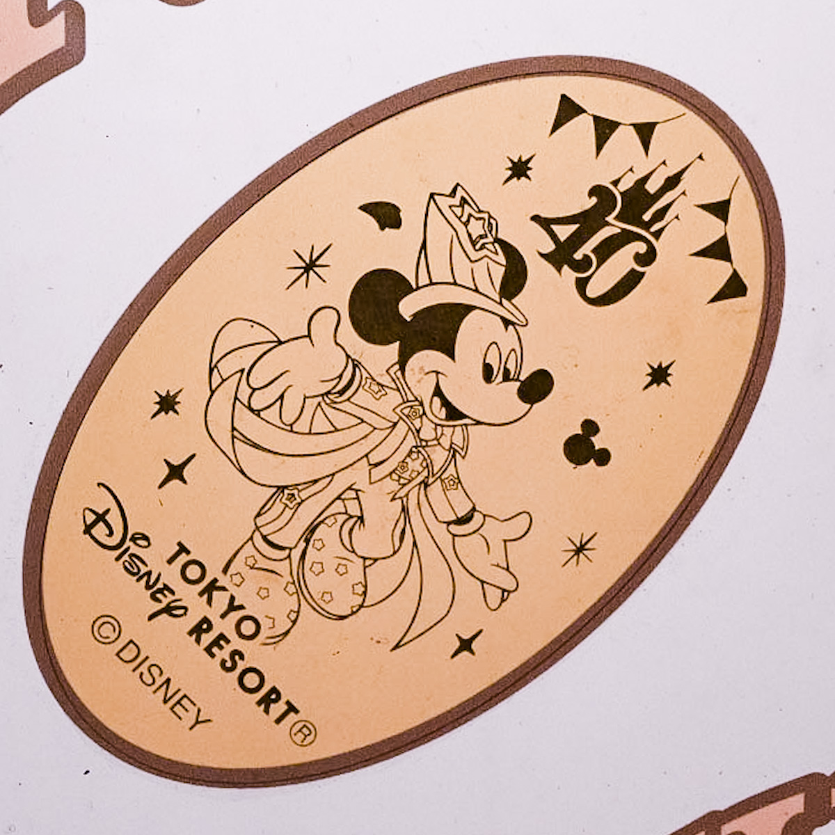 東京ディズニーリゾート40周年”ドリームゴーラウンド”スーベニアメダル　ミッキーマウス