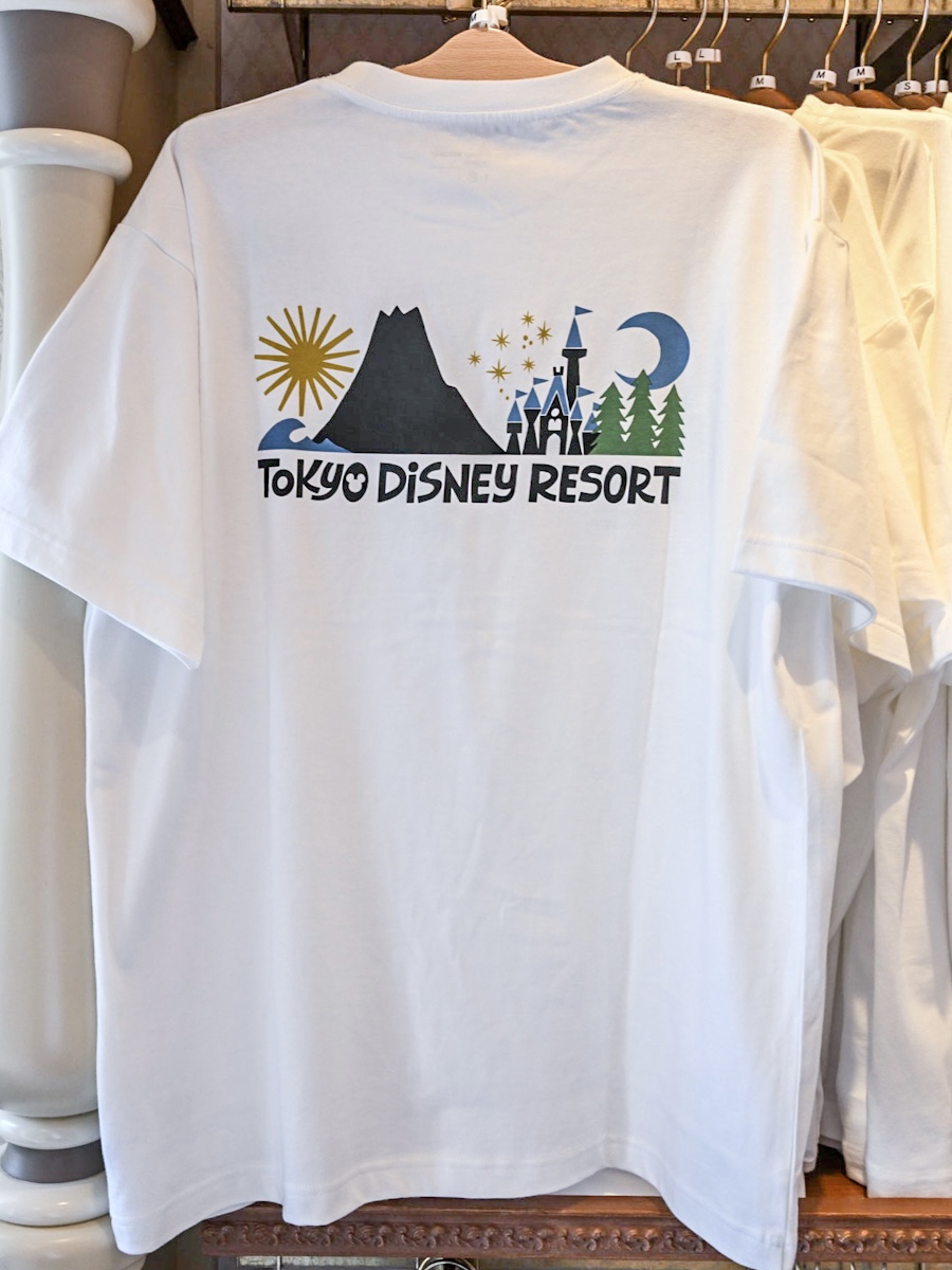 東京ディズニーリゾートと自然柄Tシャツ