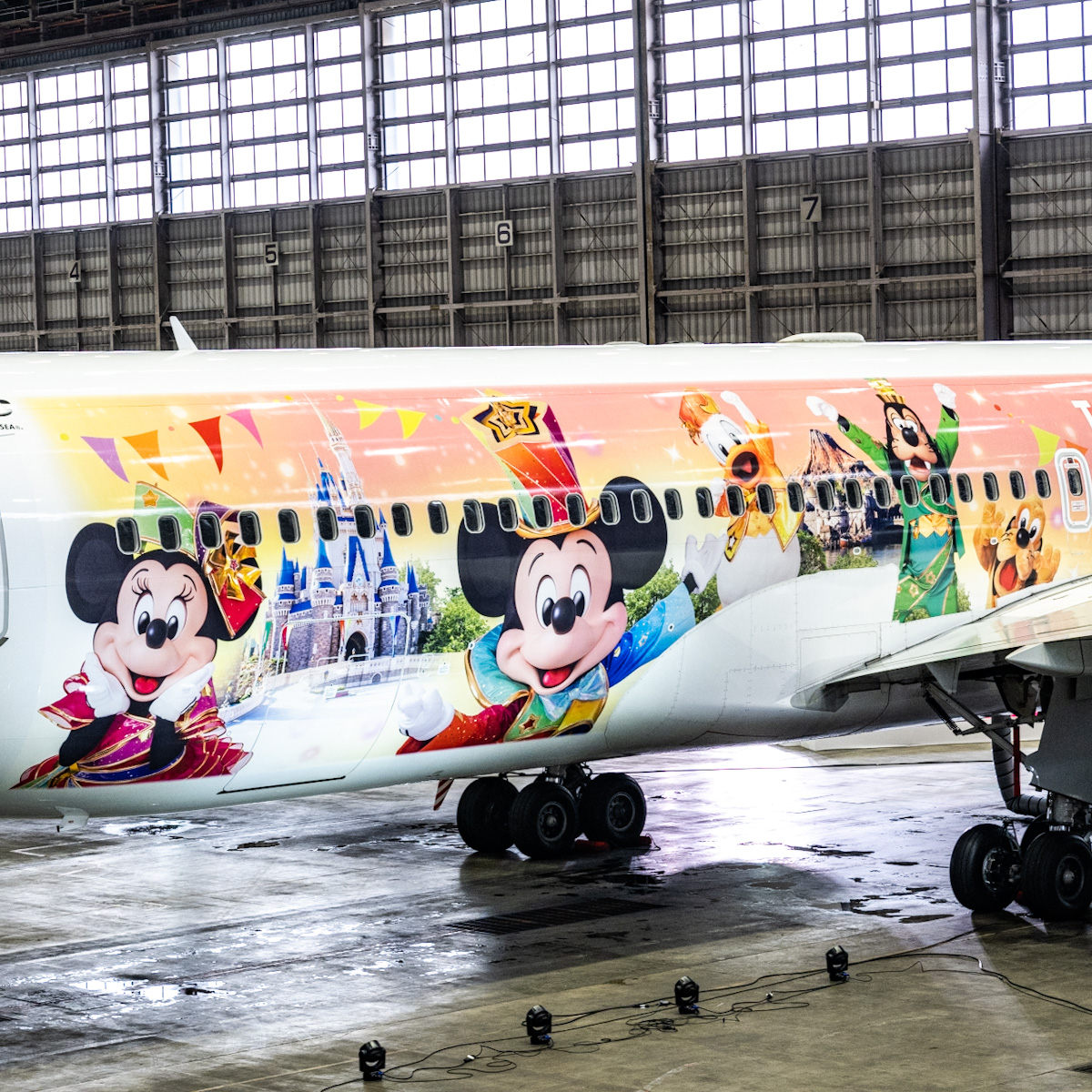 東京ディズニーリゾート40周年記念特別塗装機「JAL Colorful Dreams Express」　デザイン