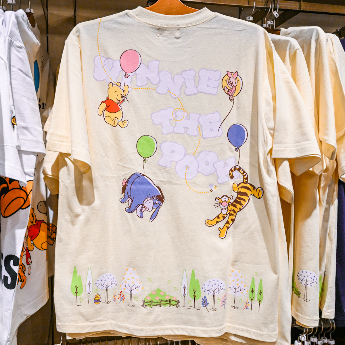 東京ディズニーランド『くまのプーさん』Tシャツ　バックデザイン