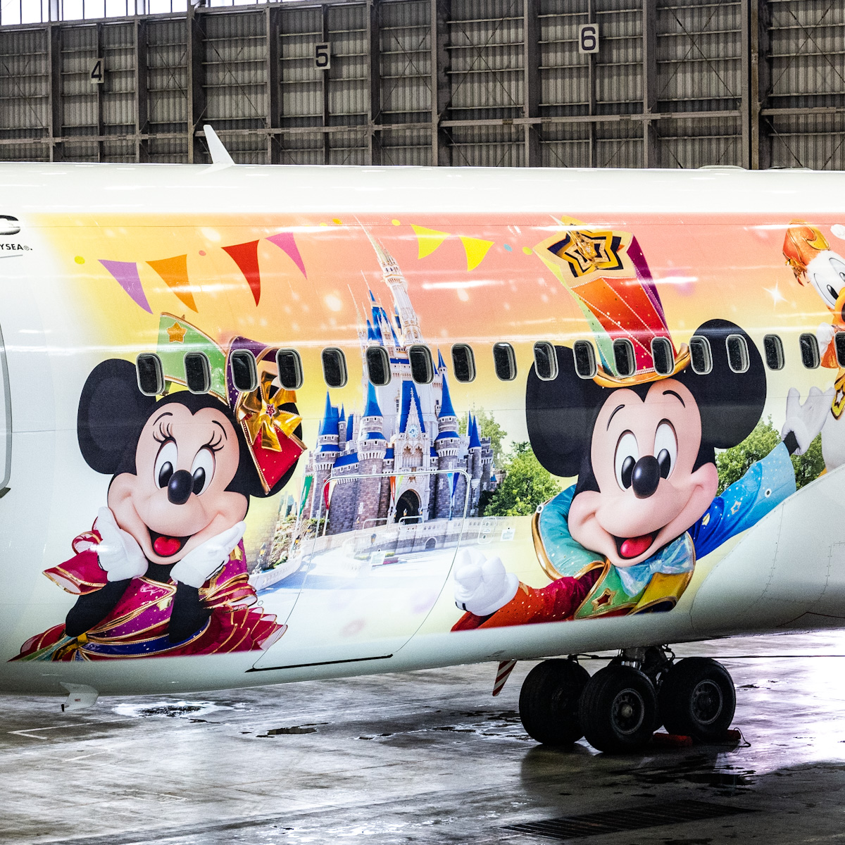 東京ディズニーリゾート40周年記念特別塗装機「JAL Colorful Dreams Express」　ミッキー　ミニー