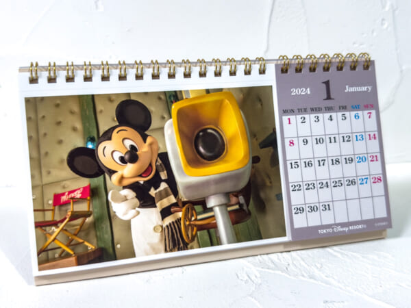 東京ディズニーリゾート実写デザイン卓上カレンダー2024　蒸気船ウィリー