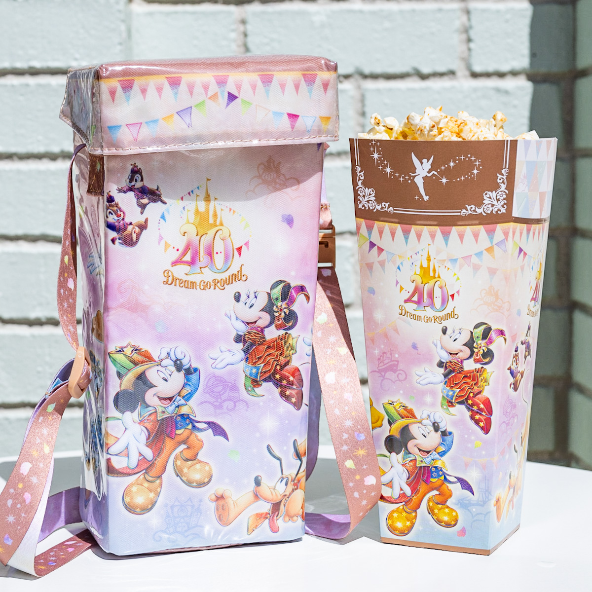 ディズニー　40周年　ドリームゴーラウンド　ポップコーンケース　新品