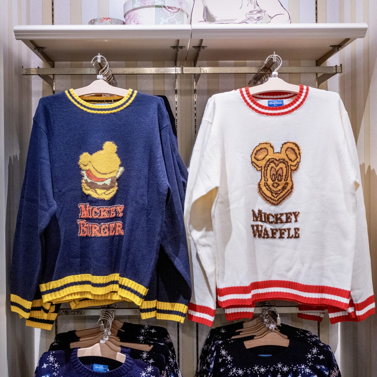 東京ディズニーランド｢ミッキーワッフル｣「ミッキーバーガー」セーター