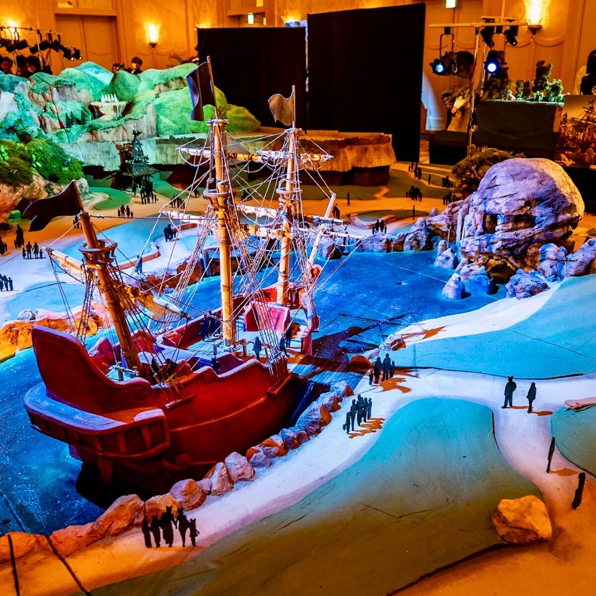 フック船長の海賊船「ジョリー・ロジャー号」ジオラマ模型