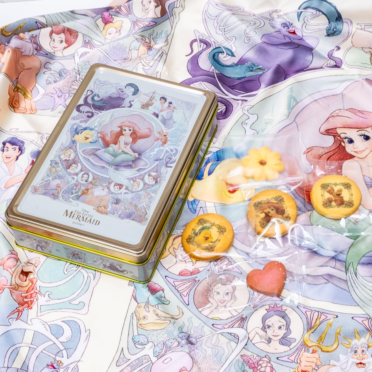 リトル・マーメイド クッキー 缶入り Disney THE LITTLE MERMAID 35th