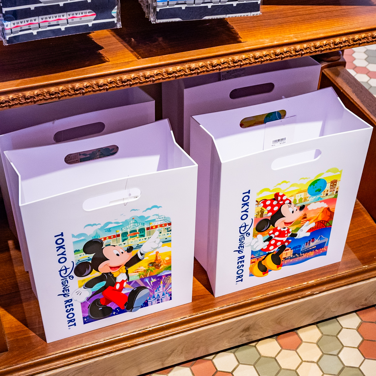 東京ディズニーランド お買い物袋柄マルチボックス