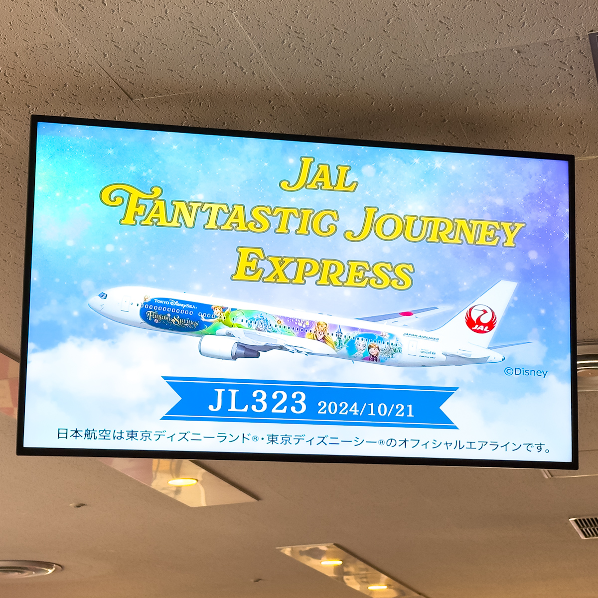 東京ディズニーシー／ファンタジースプリングス特別塗装機「JAL Fantastic Journey Express」6