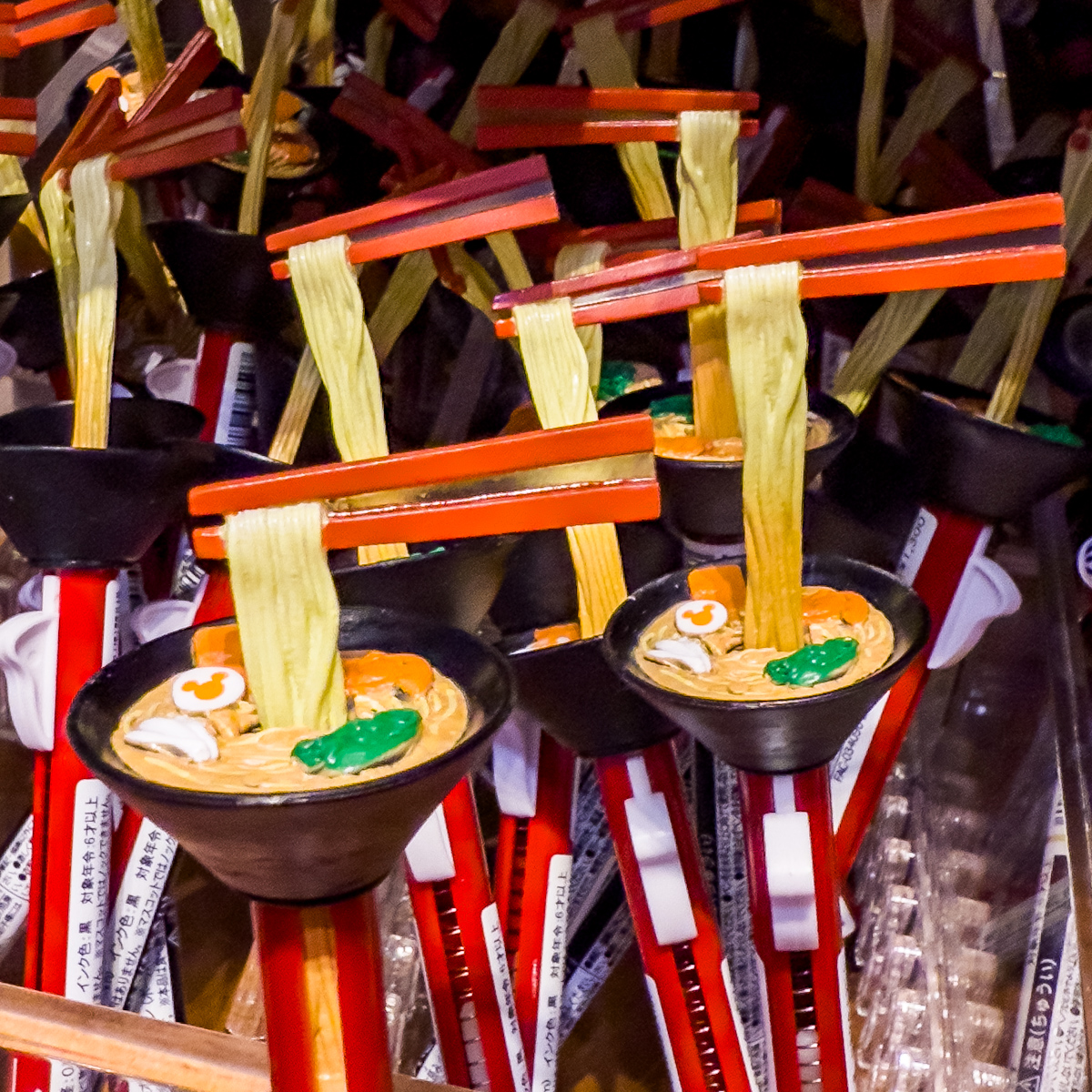 ミッキー麺あげボールペン　ディズニー