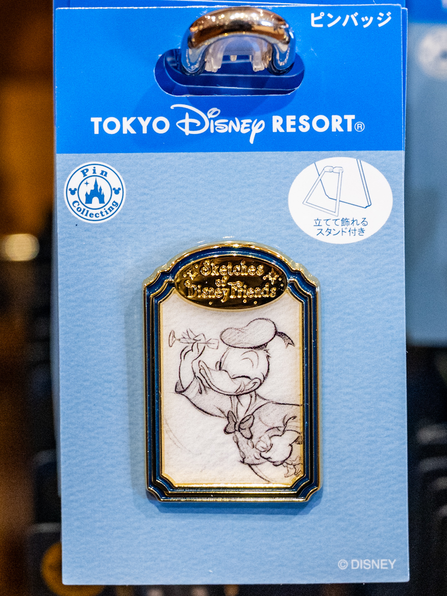 東京ディズニーランド｢Sketches of Disney Friends｣ピンバッジ　ドナルド