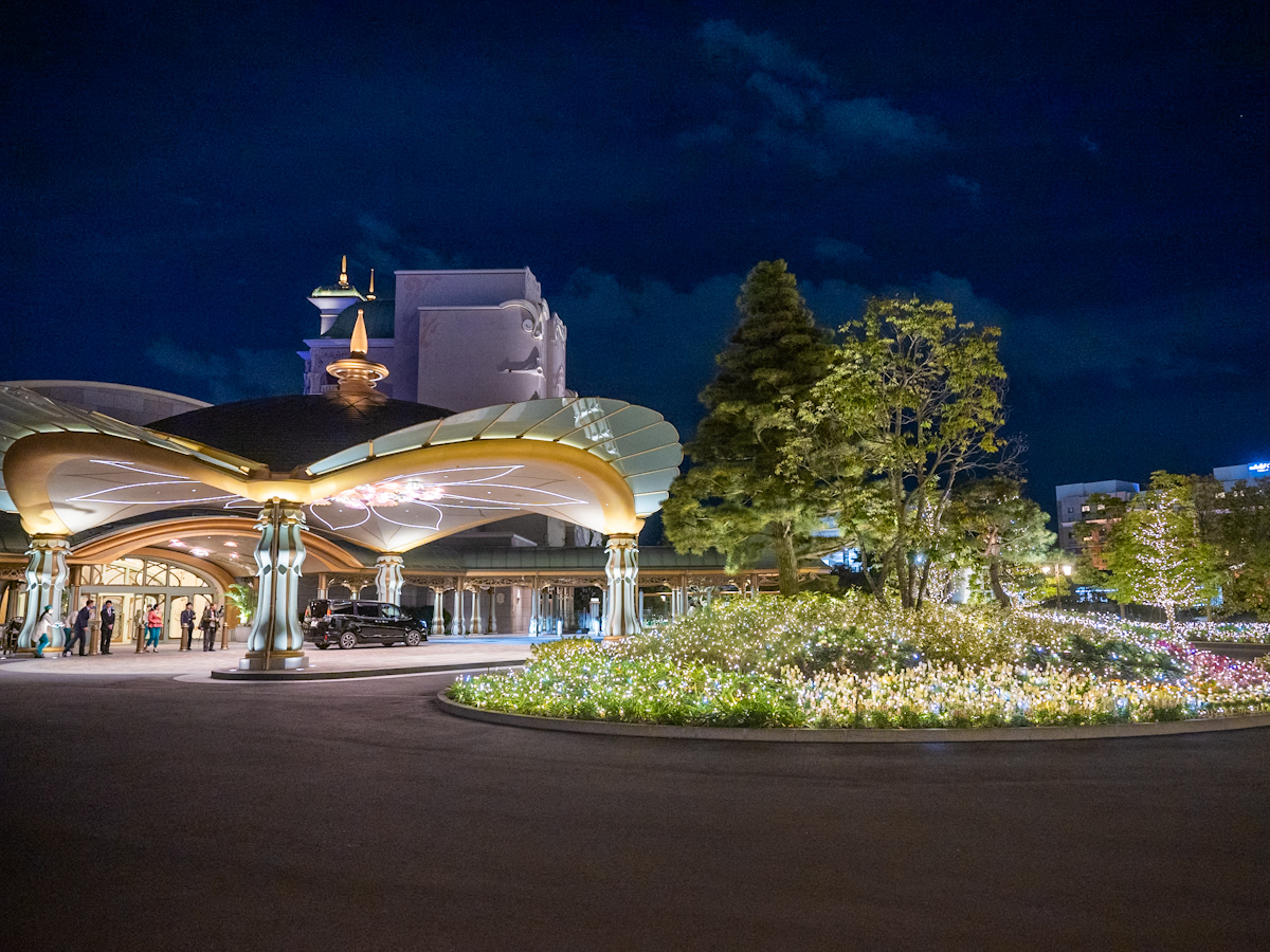 東京ディズニーシー・ファンタジースプリングスホテル　メインエントランス　イルミネーション