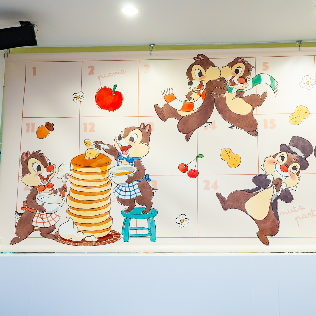 ディズニー「チップとデール」OH MY CAFE　デコレーション2