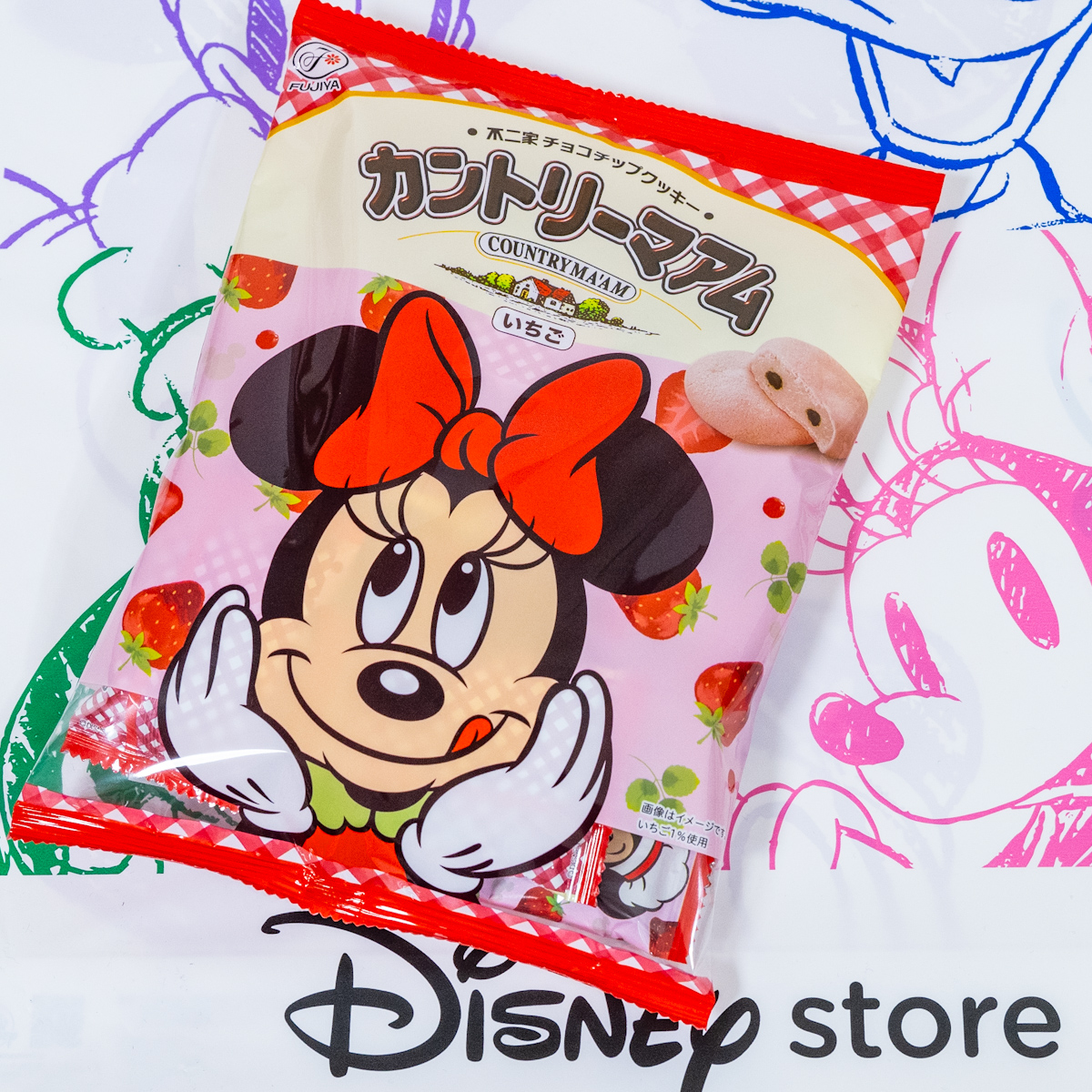 ディズニーストア【不二家】カントリーマアム チョコチップクッキー いちご1