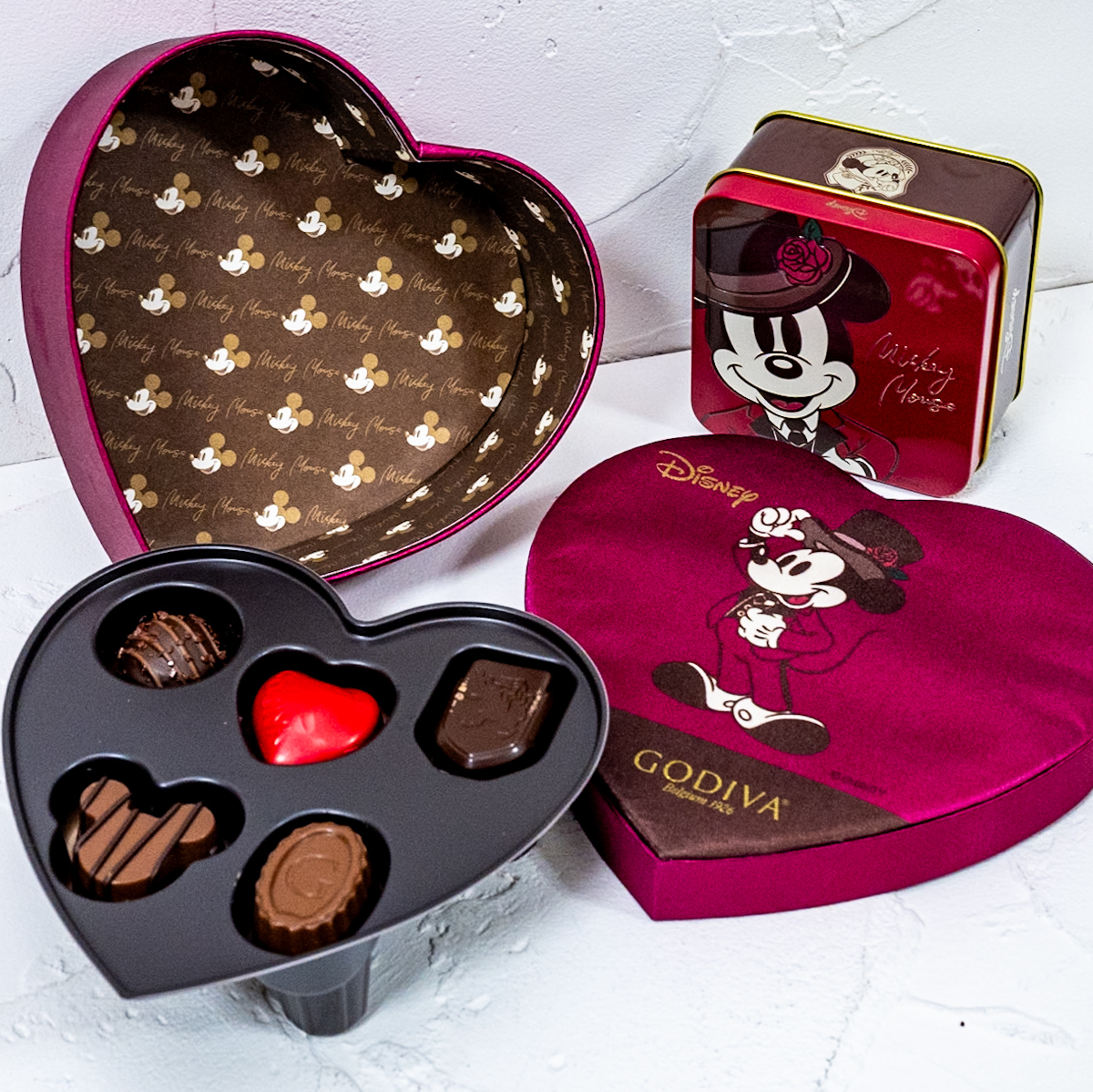 【GODIVA】ミッキー チョコレート アソートメント ハートボックス入り Disney Valentine 2025　紹介