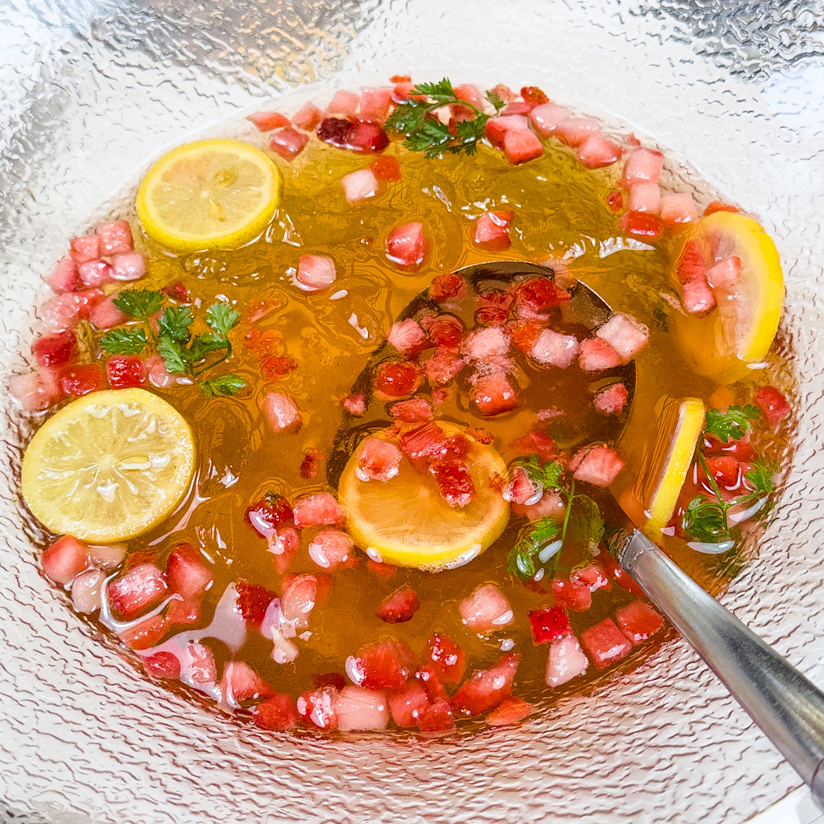 イーストサイド・カフェのエルダーフラワー風味のゼリー