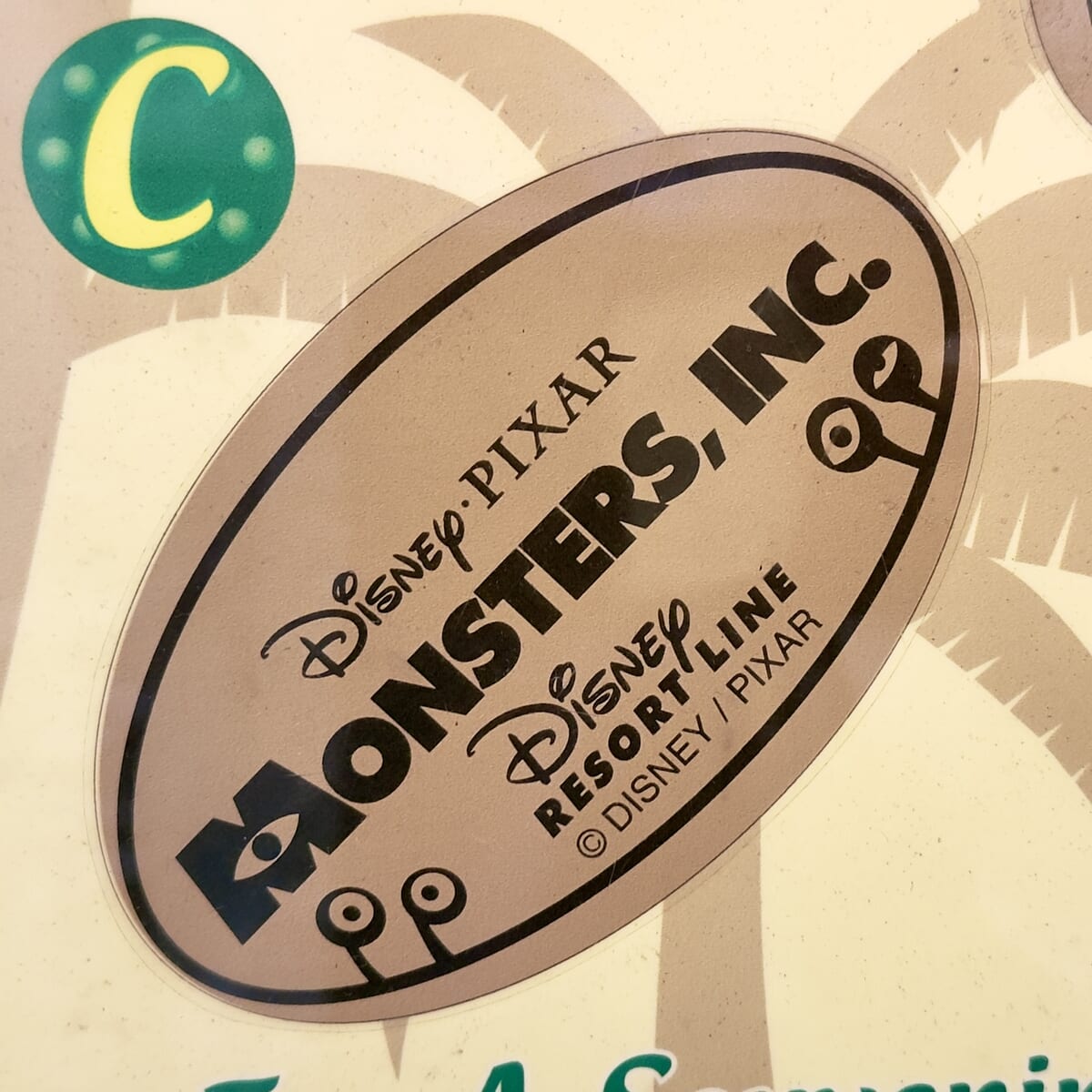 ディズニーリゾートライン 『モンスターズ・インク』スーベニアメダル　ロゴ
