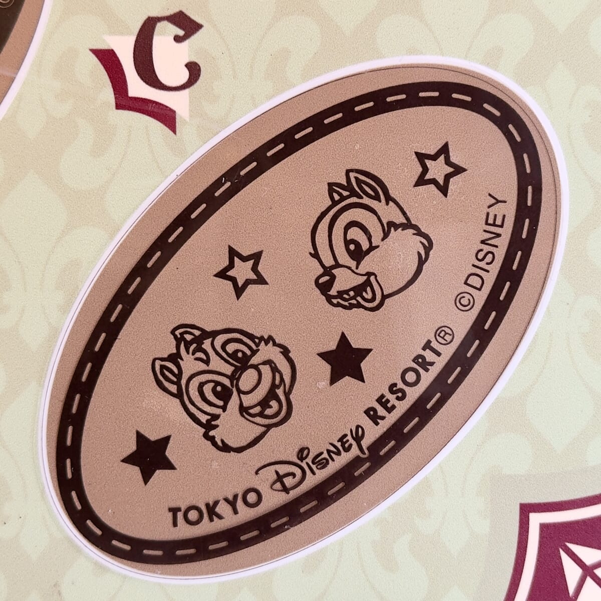 東京ディズニーランド「チームディズニー」スーベニアメダル　チップ&デール